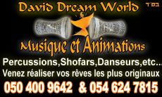 Vous propose une gamme folklorique d' ambiance orientale avec percussion africaines,shofars,trio musicale d' accompagnement,danseurs,danseuses .Attractions speciales,spectacles acrobatiques en touts genres